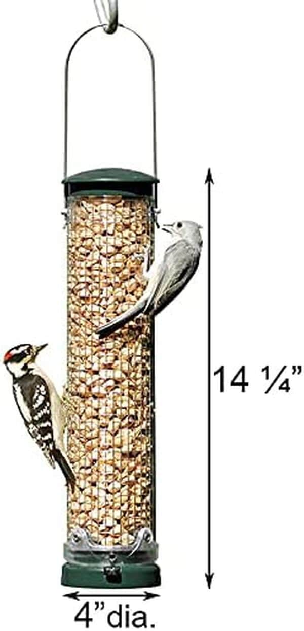 Aspects Lot de 2 mangeoires à oiseaux en maille d'arachide Quick-Clean en épicéa