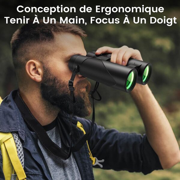 Jumelles Adultes Puissante Astronomiques Etanche: Timorn Jumelles Compactes Puissantes Grand Vue avec Adaptateur Téléphonique Trépied - 8x42 HD Jumelle Observation Oiseaux pour Chasse Randonnee