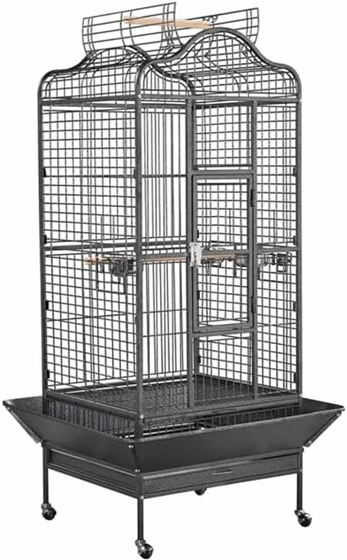 Test de la grande cage pour perroquets Abician avec toit ouvrable