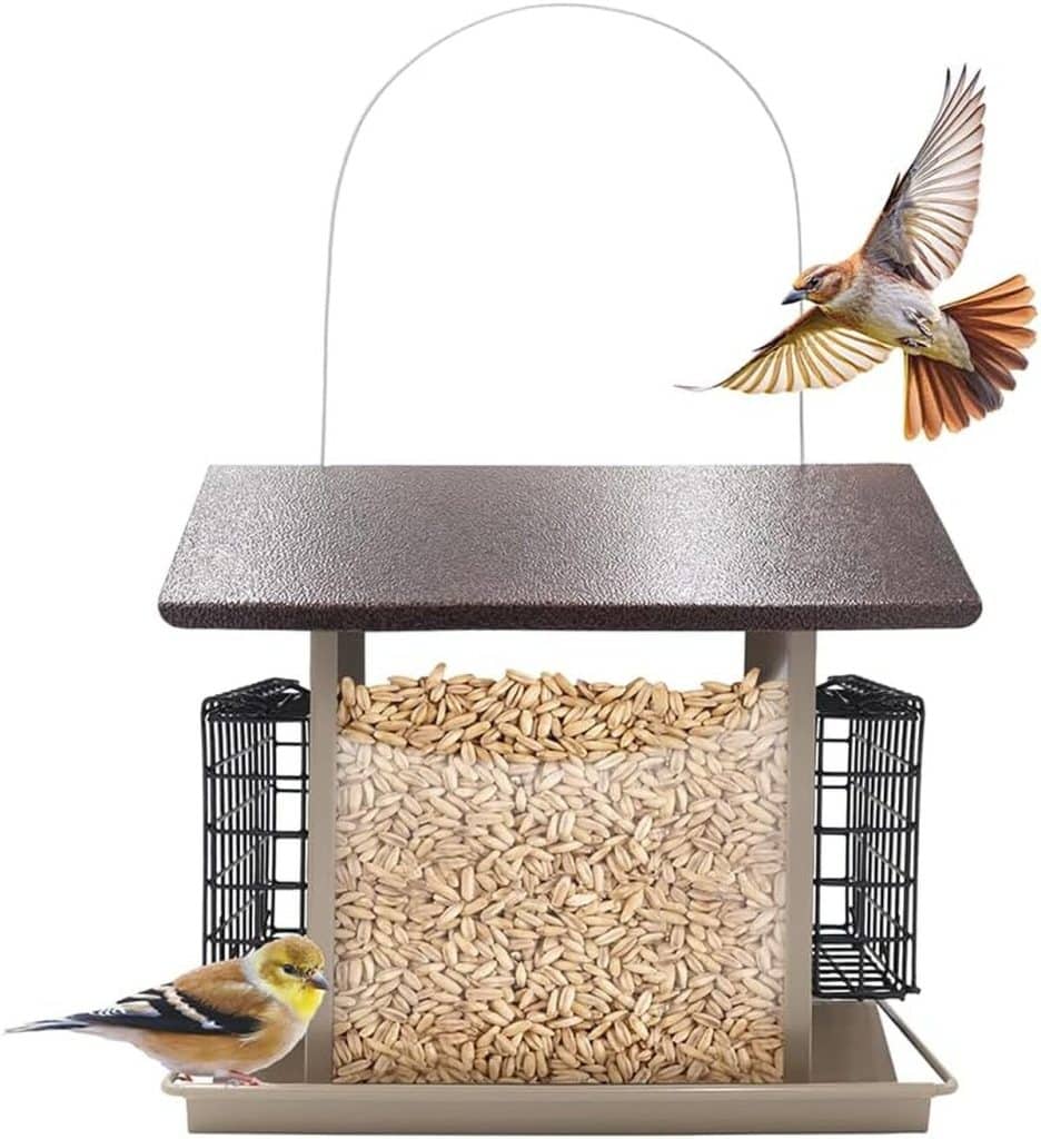 Test de la mangeoire à oiseaux Zenport Z38073 gris