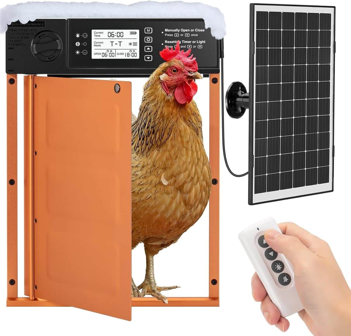 Test : porte automatique Doirdon à énergie solaire avec 10 modes