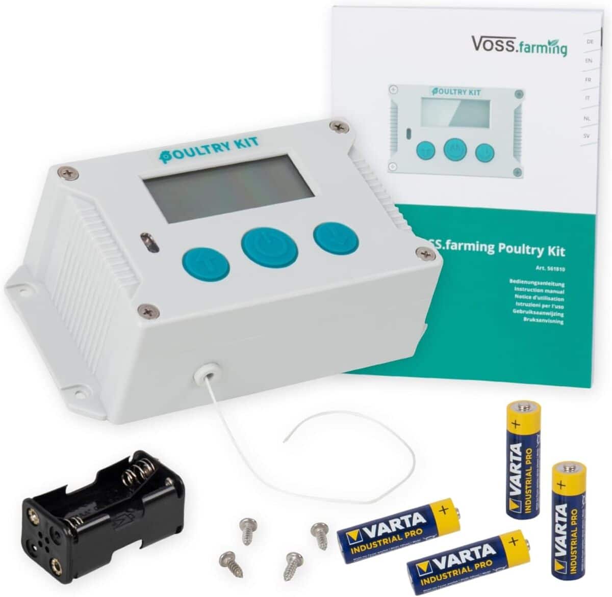 Test portier automatique VOSS.farming : kit Poultry avec capteur et minuterie