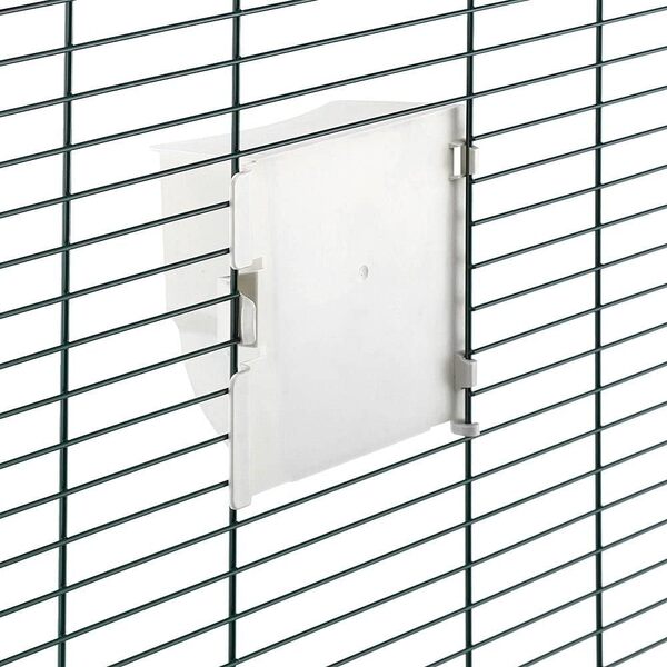 Ferplast Cage à Oiseaux Viola Grande Cage Perruches, Perroquets, Toui, Calopsittes, Accessoires Inclus Mangeoires rotatives Perchoirs, 59 x 33 x h 80 cm.