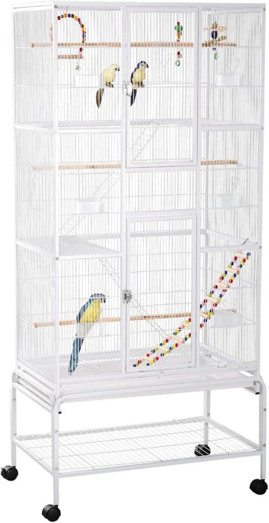 Test de la cage à oiseaux PawHut : fonctionnalité et confort à l'honneur