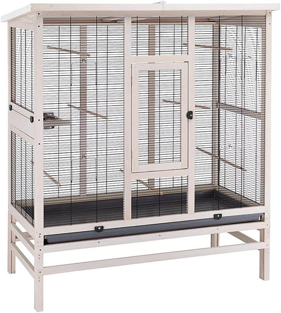 Test de la volière en bois FSC Wilma Large de Ferplast pour canaris et perruches