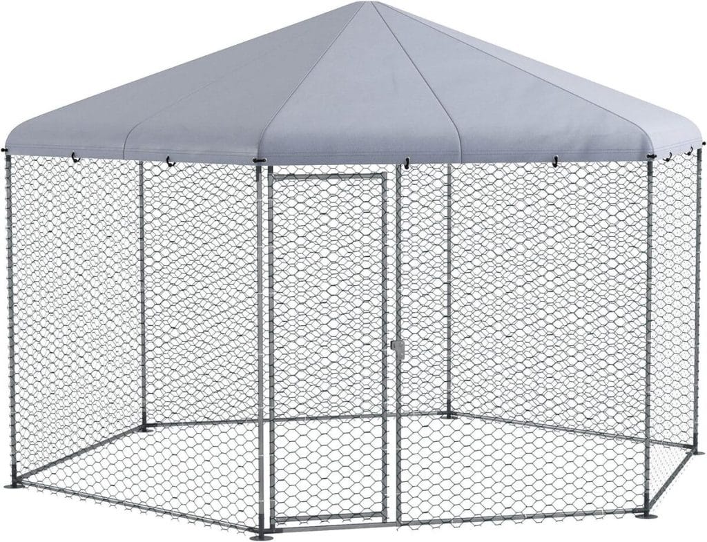 Test : enclos extérieur PawHut pour poules en acier