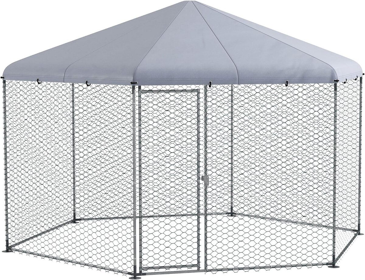 Test : enclos extérieur PawHut pour poules en acier