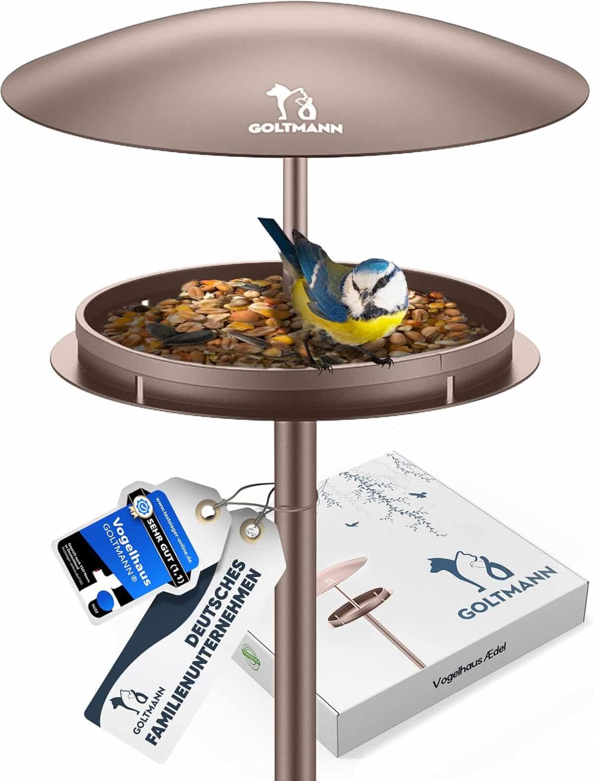 Test : mangeoire Ædel en acier inoxydable Goltmann pour oiseaux