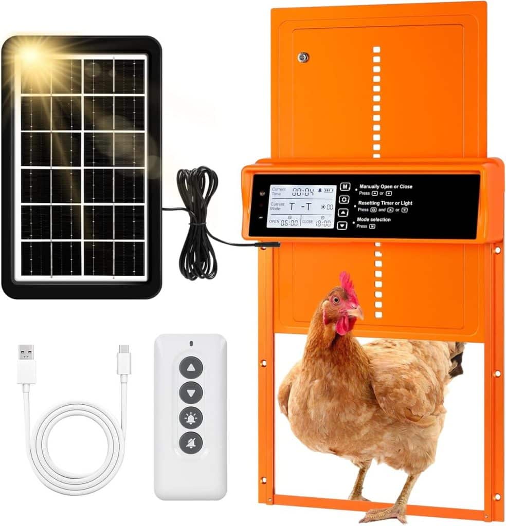 Test : porte automatique de poulailler solaire avec minuterie et télécommande