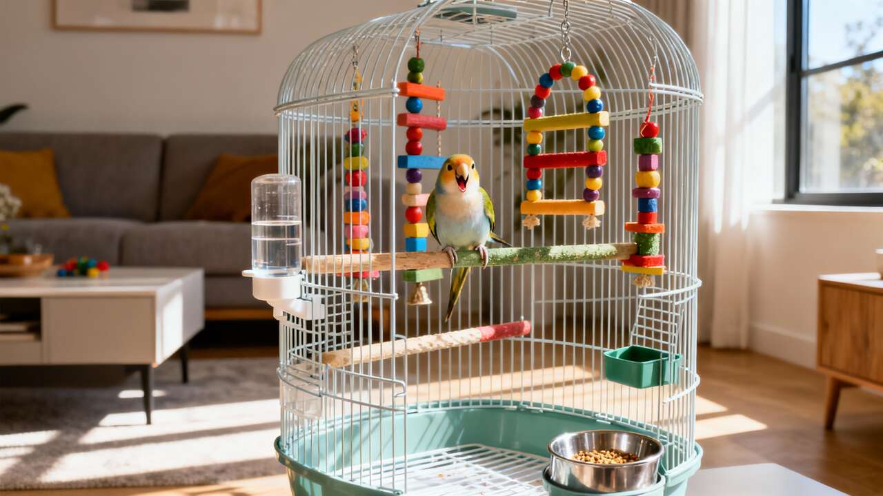 Accessoires essentiels pour cage d'oiseau propre