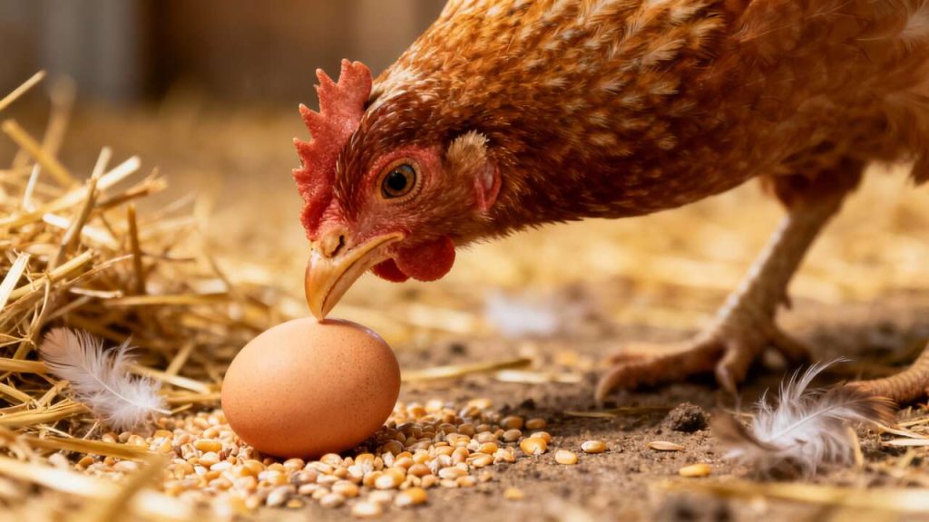 Pourquoi les poules mangent-elles leurs œufs ?