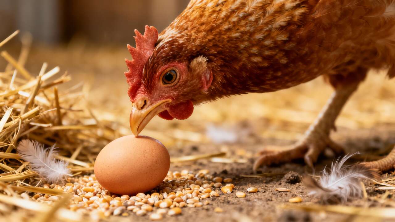 Pourquoi les poules mangent-elles leurs œufs ?