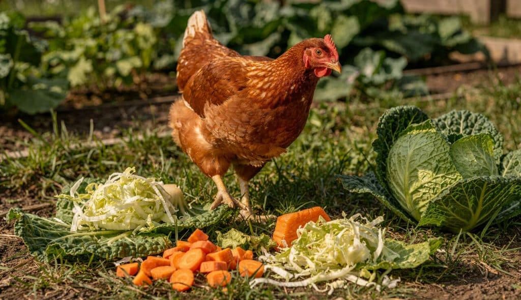 Quels déchets verts donner à une poule ?