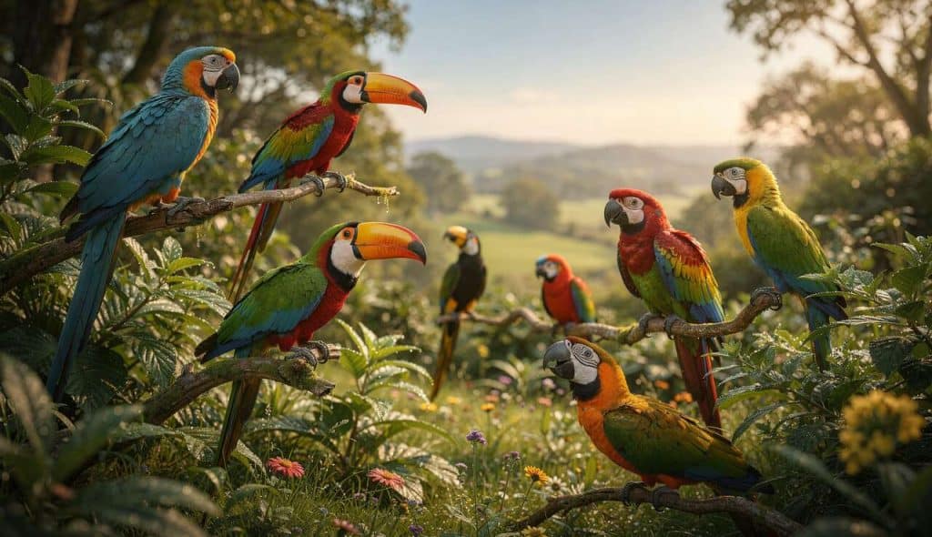 Oiseaux aux couleurs tropicales à découvrir en France métropolitaine