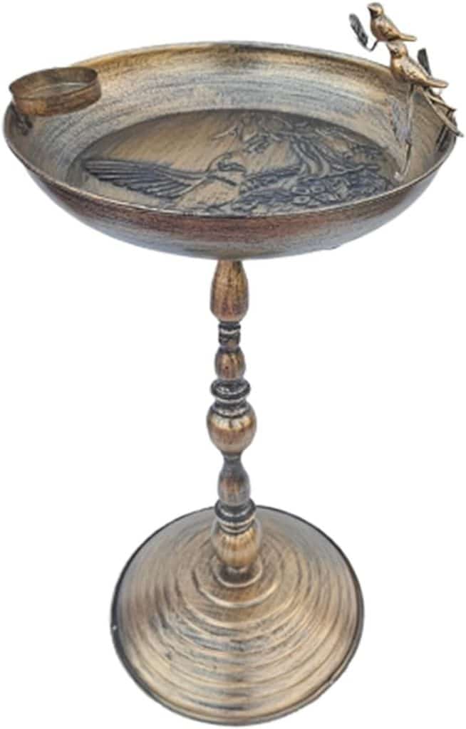 Avis sur le bain d'oiseaux en fer forgé vieilli pour extérieur