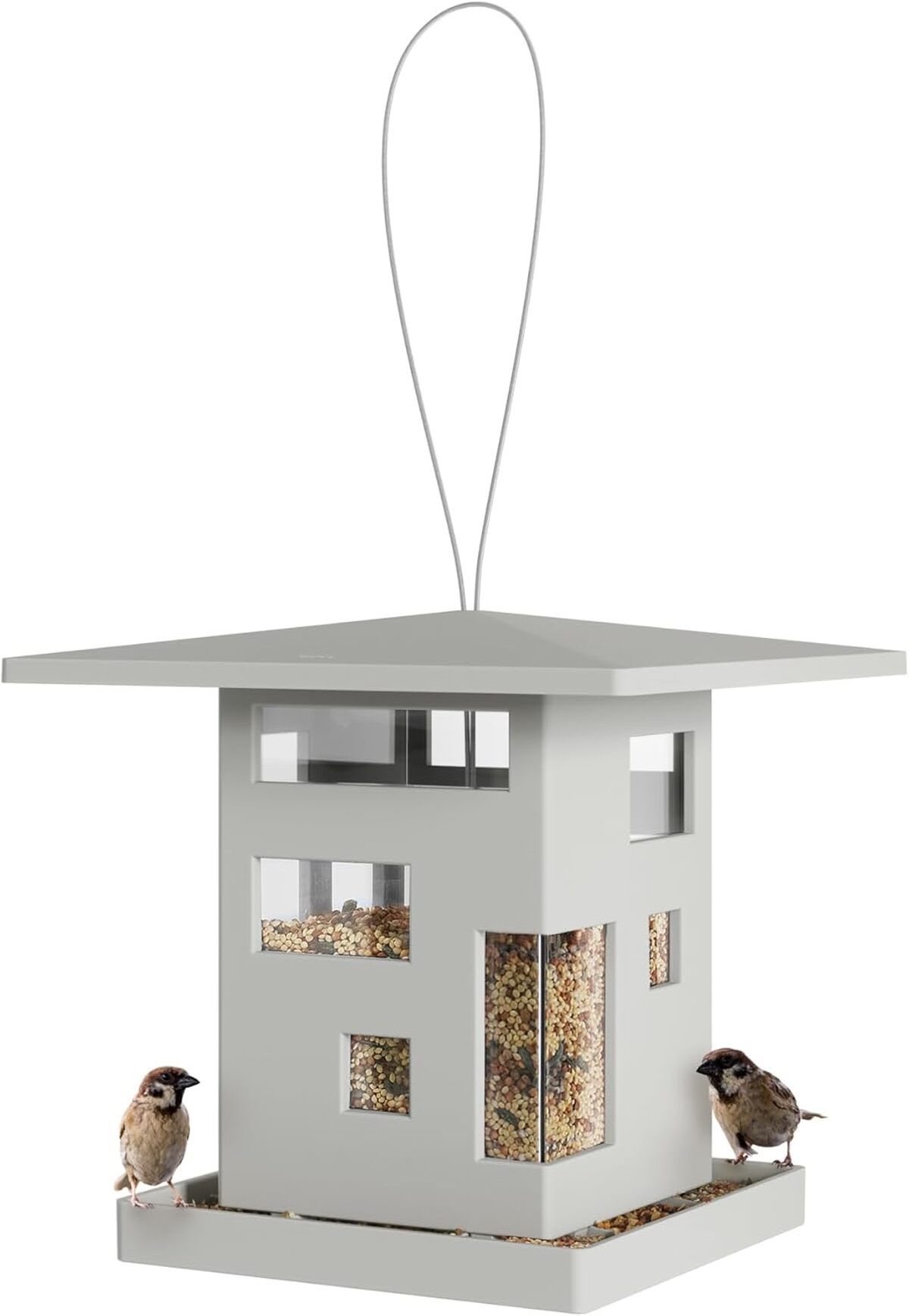 Test de la mangeoire Umbra gris pour oiseaux
