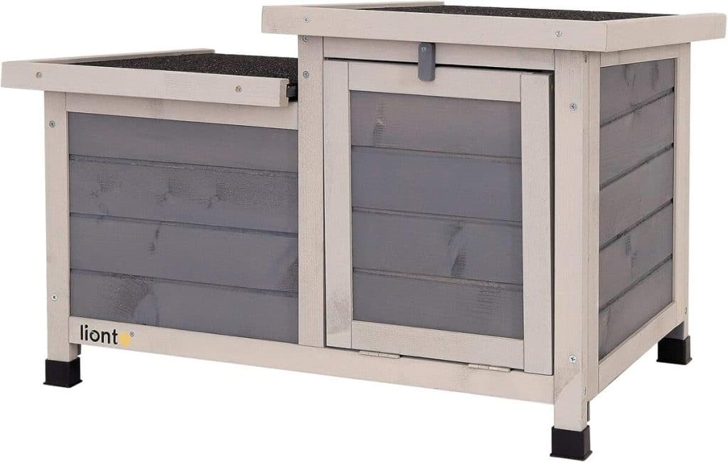 Test du clapier lionto en bois : compact et résistant à l'hiver