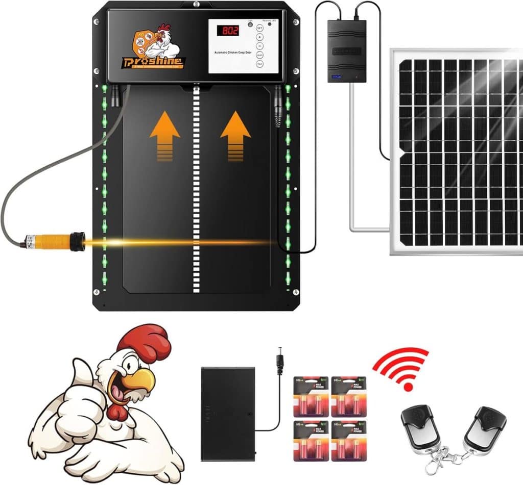 Test : proshine porte de poulailler solaire à capteur