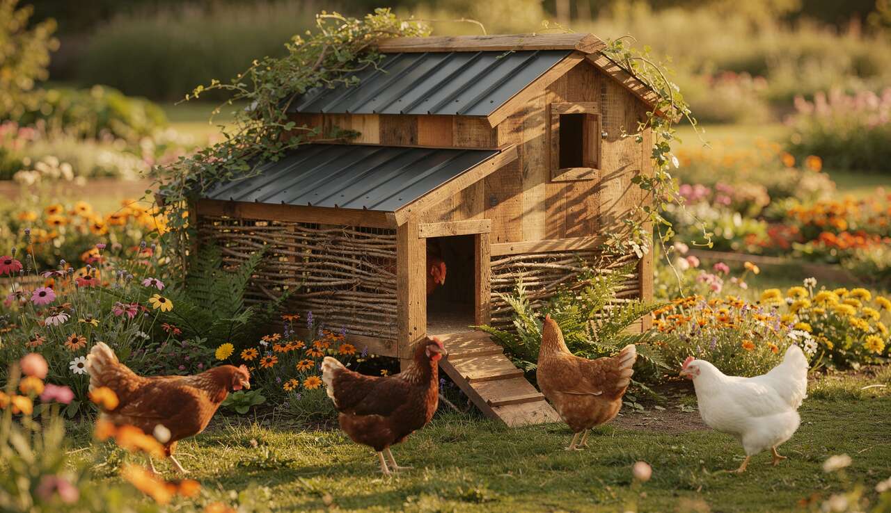 Id&eacute;es de poulaillers esth&eacute;tiques pour am&eacute;liorer votre jardin