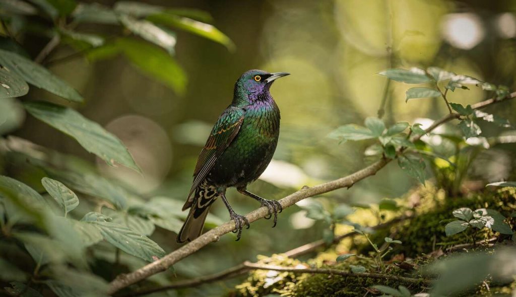 Merle métallique commun : découverte et habitat au Parc de Clères