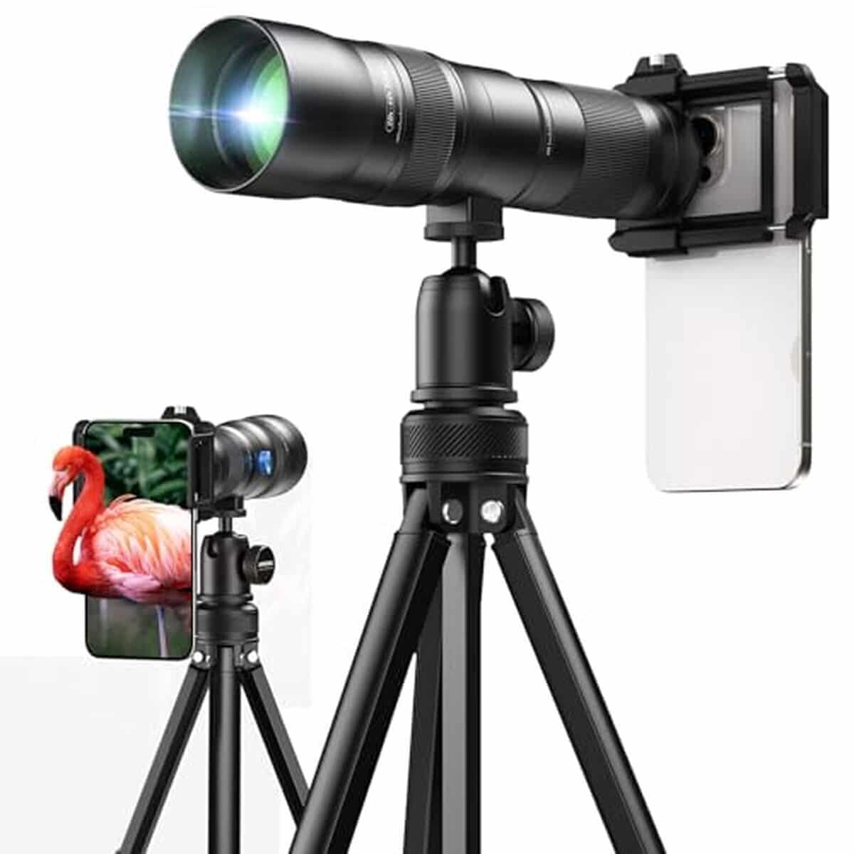 Test de la longue-vue professionnelle APEXEL 20-60X avec adaptateur smartphone