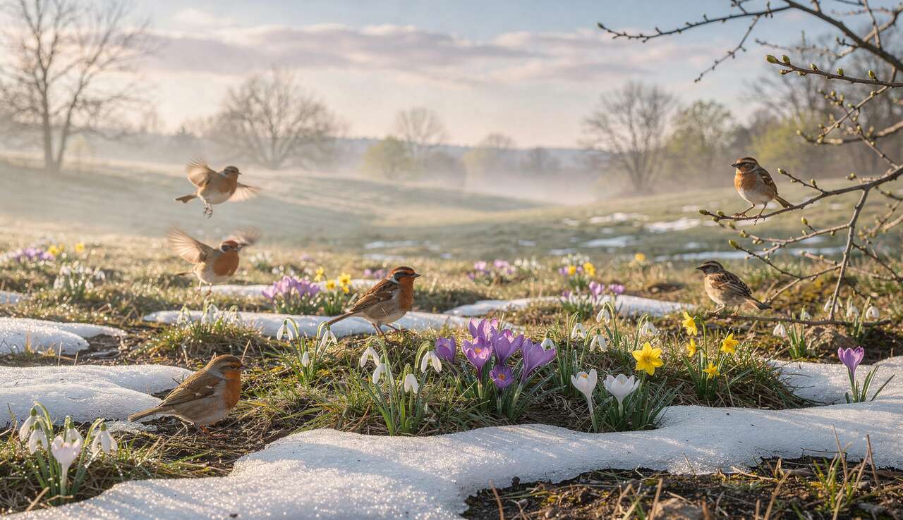 Fin f&eacute;vrier : premiers signes du printemps