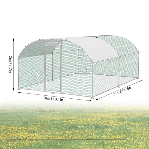 Découvrez notre test du poulailler Hengmei 300 x 400 : un enclos sécurisé idéal avec toit en dôme pour protéger vos poules en toute sérénité.
