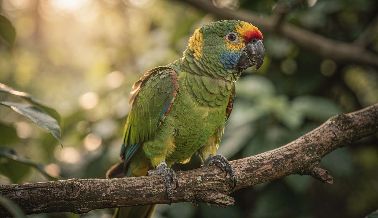 Caract&eacute;ristiques physiques de l'amazone &agrave; joues vertes