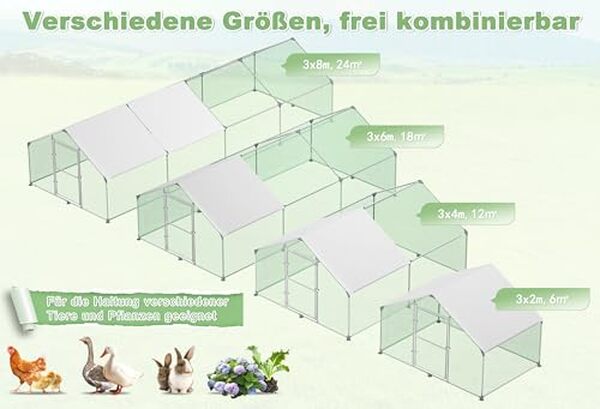 Découvrez notre analyse détaillée de l'enclos poulailler LZQ 3x2x2 m en acier galvanisé. Un choix idéal pour un abri résistant et spacieux, assurant la sécurité de vos poules.