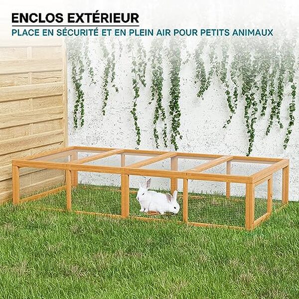 Découvrez le clapier Wiltec XXL : un abri spacieux et confortable qui garantit le bien-être de vos rongeurs tout en facilitant leur entretien quotidien