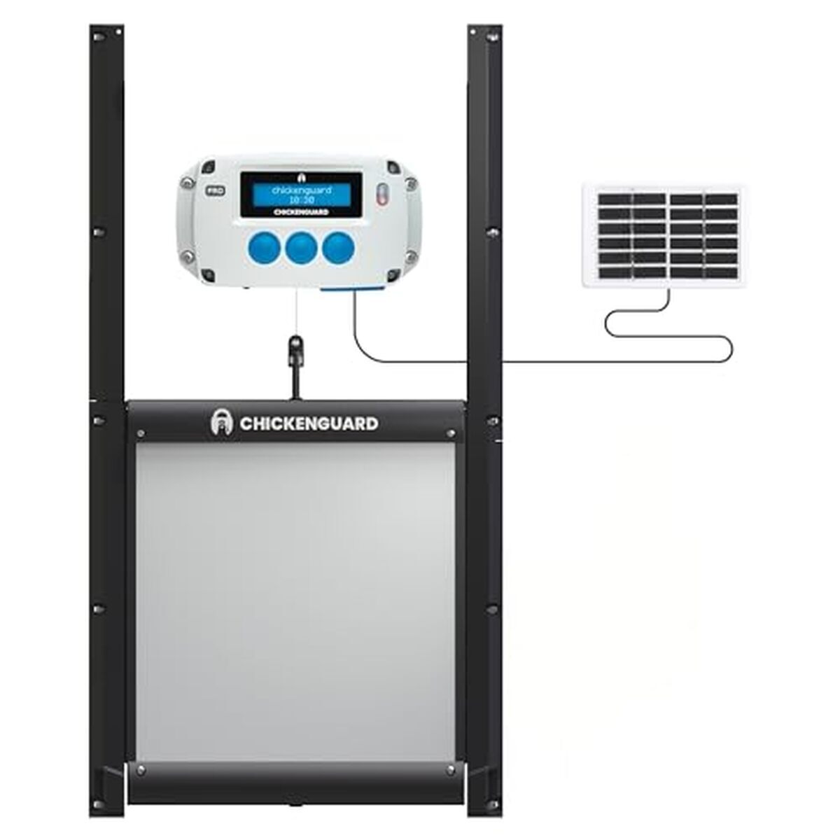 Test ChickenGuard Pro : porte automatique pour poulailler avec kit solaire