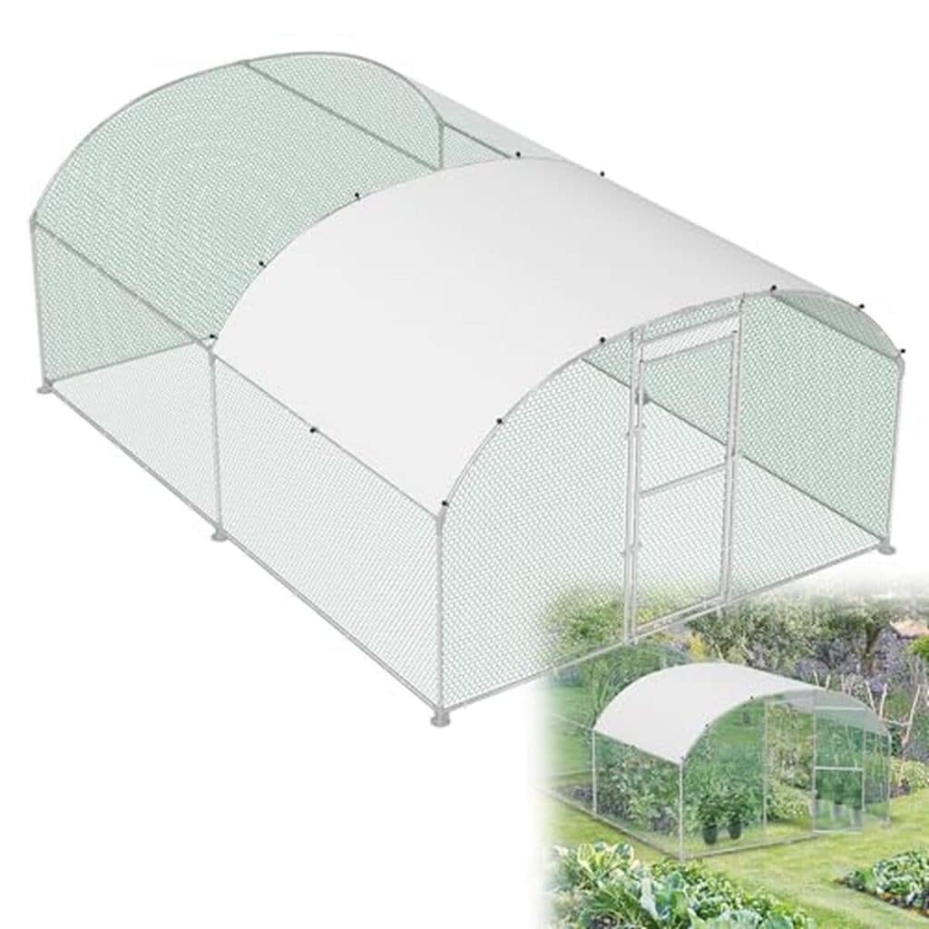 Test du poulailler Hengmei 300 x 400 : enclos sécurisé avec toit en dôme