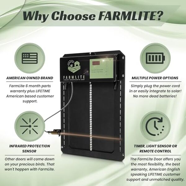 Découvrez le test complet de l'ouvre-porte auto Farmlite : une solution fiable pour sécuriser votre poulailler et faciliter votre quotidien avec des avis d'experts et utilisateurs.