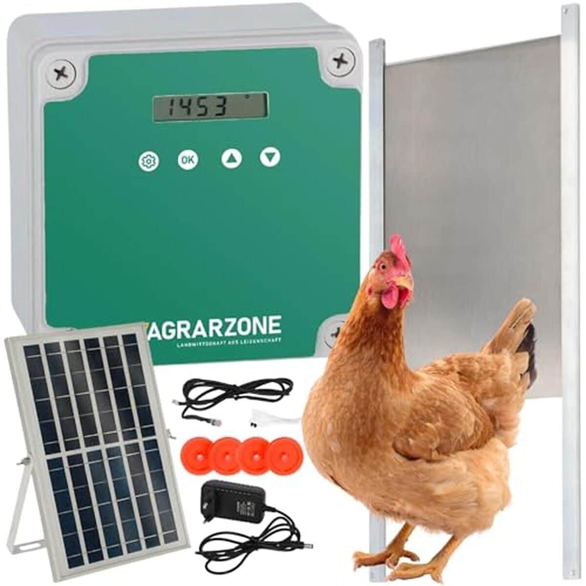 Test de la porte de poulailler solaire Agrarzone : sécurité et autonomie