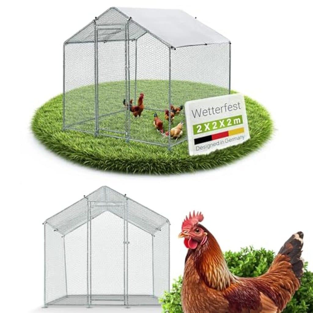 Test de l'enclos métal Juskys : 4 m² pour poules et petits animaux
