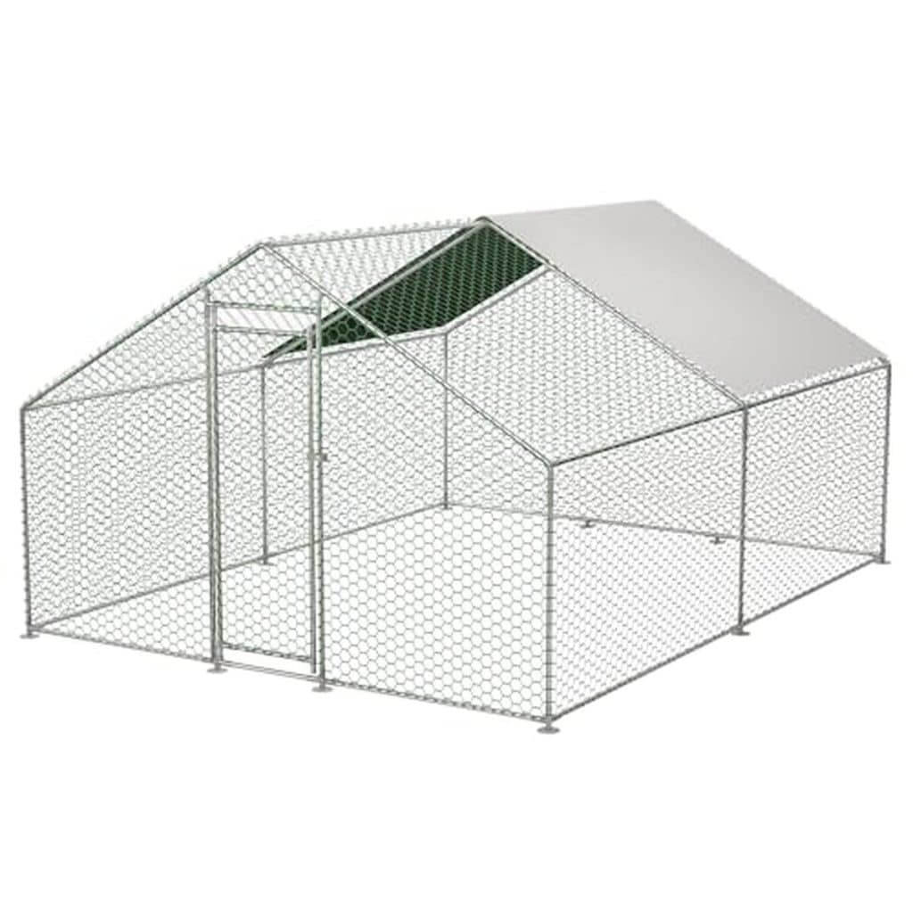 Test du poulailler Jaxilyn : robuste enclos 3 x 4 m en acier galvanisé