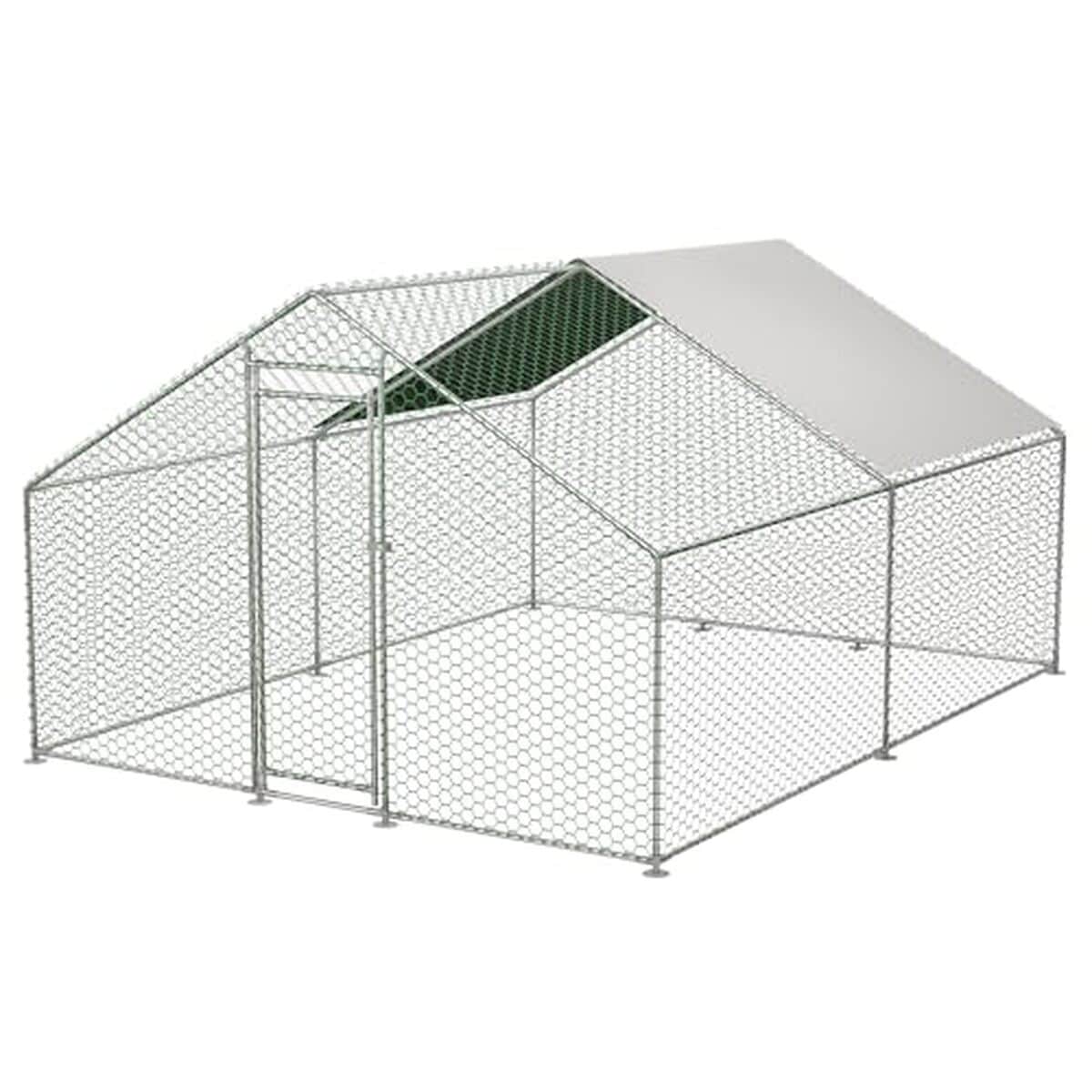 Test du poulailler Jaxilyn : robuste enclos 3 x 4 m en acier galvanisé