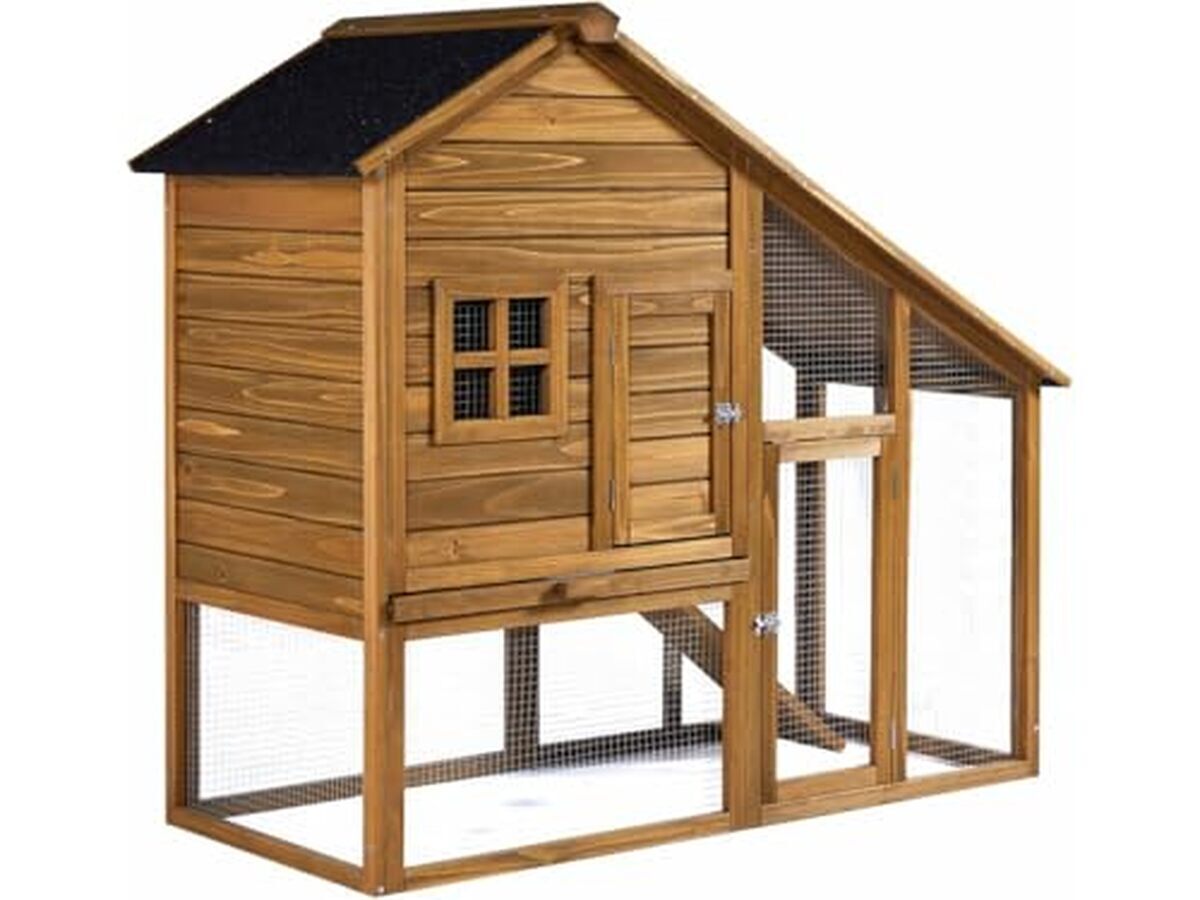 Test du poulailler Lily avec pondoir en bois