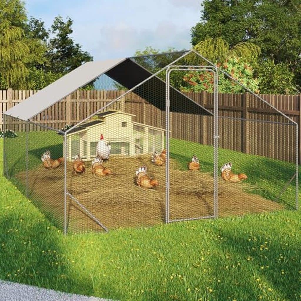 Test : enclos poulailler IDMarket 12 m² acier galvanisé