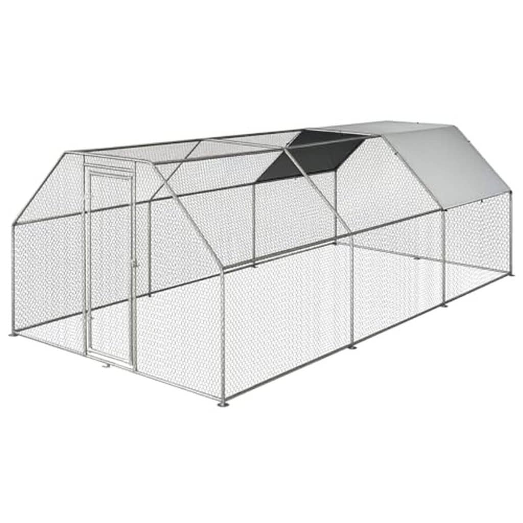 Test : pawhut cage en métal pour poules avec porte verrouillable