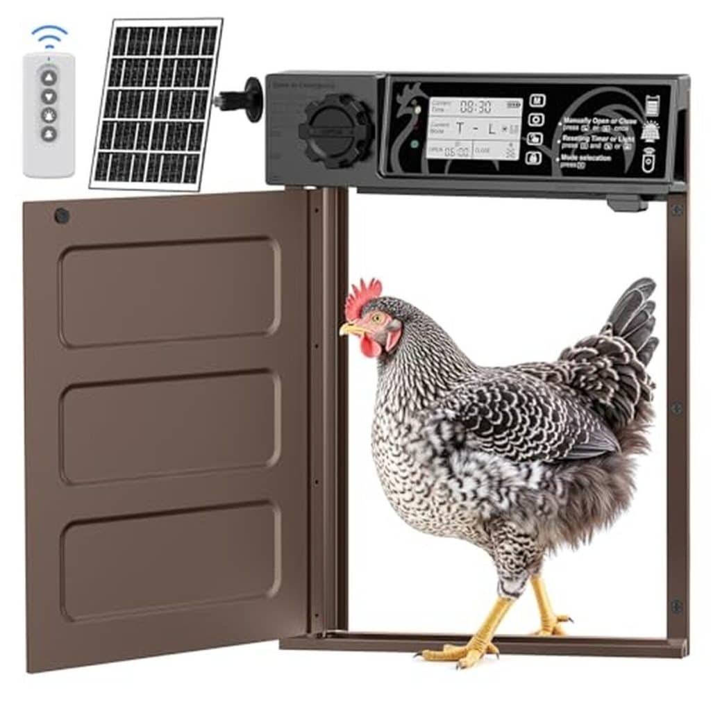 Test : porte automatique solaire Masterfun grande taille pour poulailler