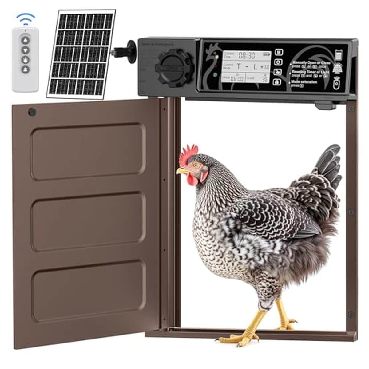 Test : porte automatique solaire Masterfun grande taille pour poulailler