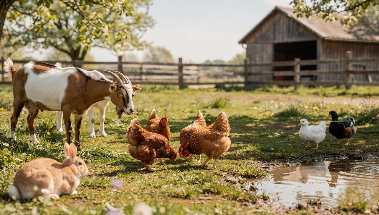 Quels animaux cohabitent avec les poules ? Conseils et précautions