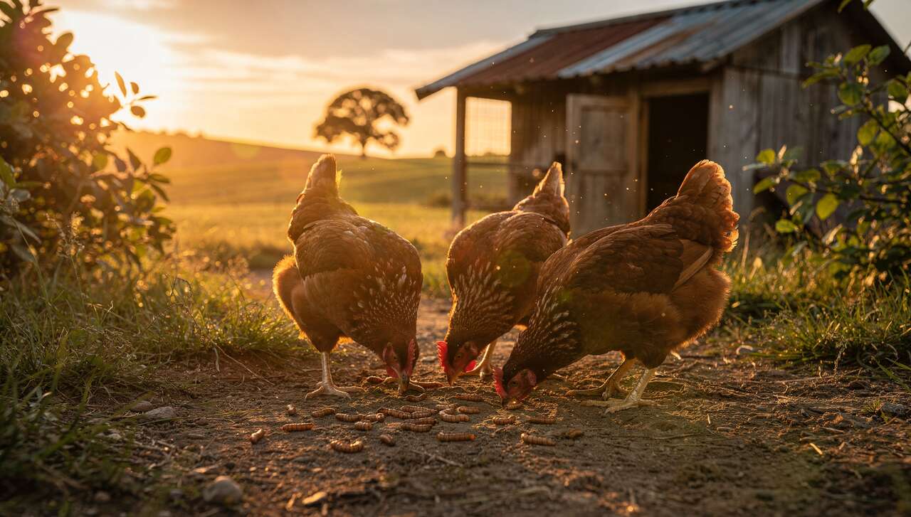 Faut-il donner des vers de farine aux poules ?