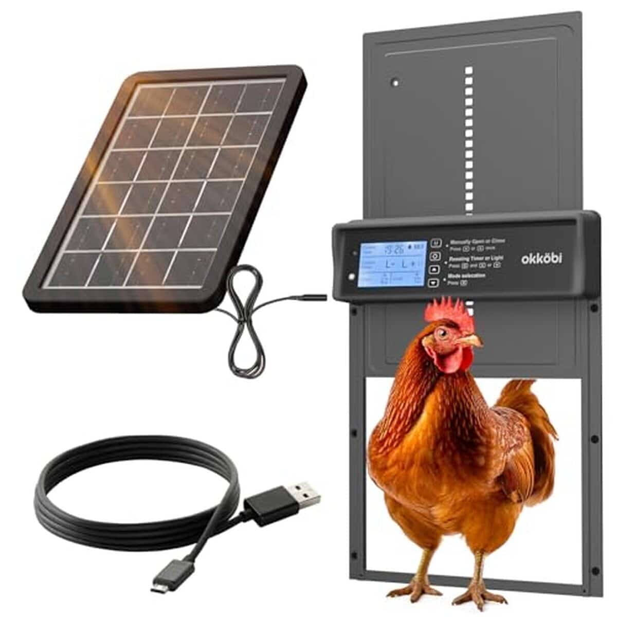 Test de la porte automatique Okkobi : sécurité solaire pour votre poulailler