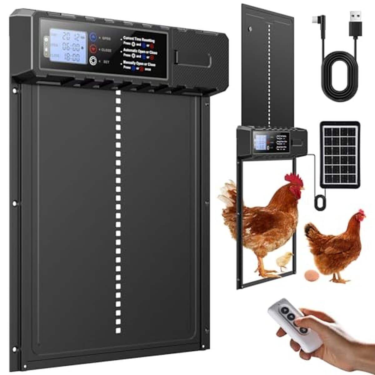 Test FabStyl : porte automatique grande taille solaire avec options avancées