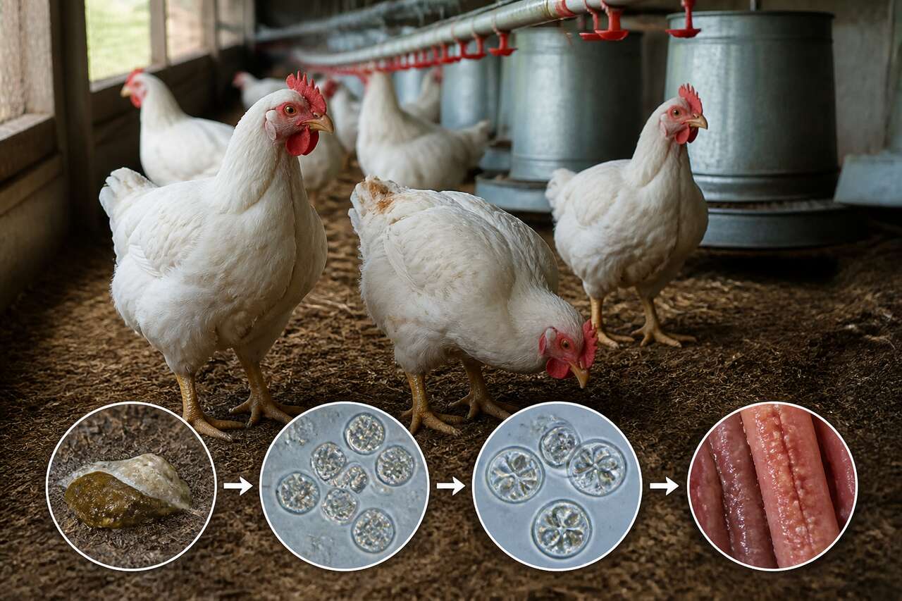 Cycle des coccidies et &laquo; dur&eacute;e de vie &raquo; : ce que &ccedil;a change pour le contr&ocirc;le