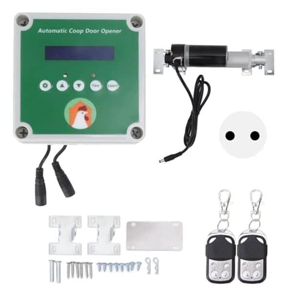 Découvrez notre test complet du kit ouvre-porte automatique LCD avec télécommande pour poulailler. Comparatif, avantages et conseils d'installation pour protéger vos poules.