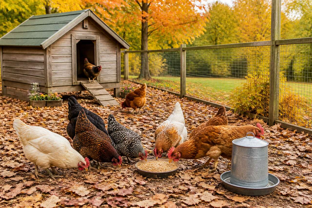 Alimentation et hydratation: renforcer les poules avant l’hiver Alimentation et hydratation: renforcer les poules avant l’hiver